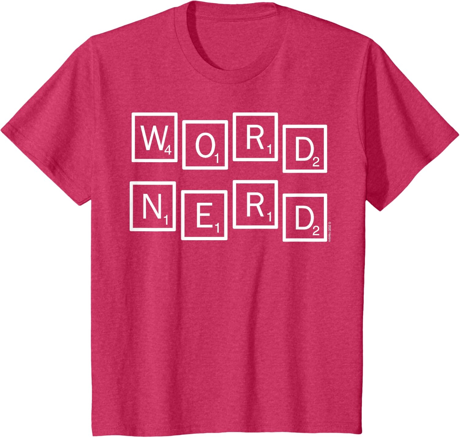 image:imageScrabble Word Nerd Tiles TShirtRed Heather
