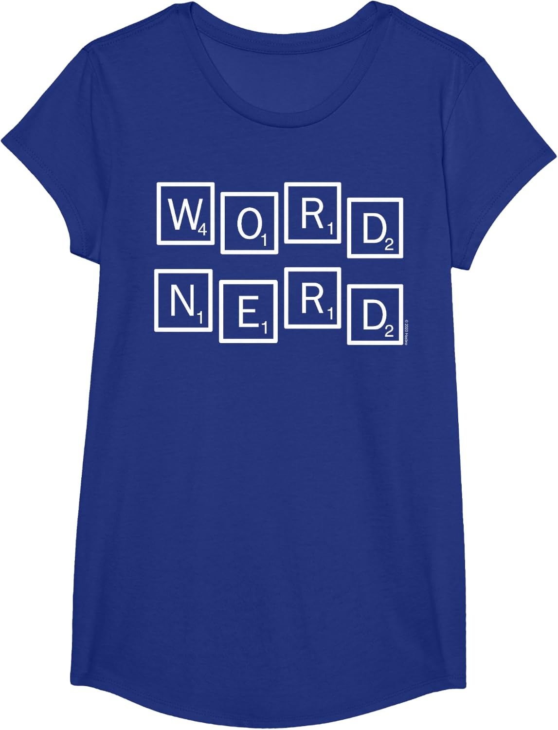 image:imageScrabble Word Nerd Tiles TShirtRoyal Blue