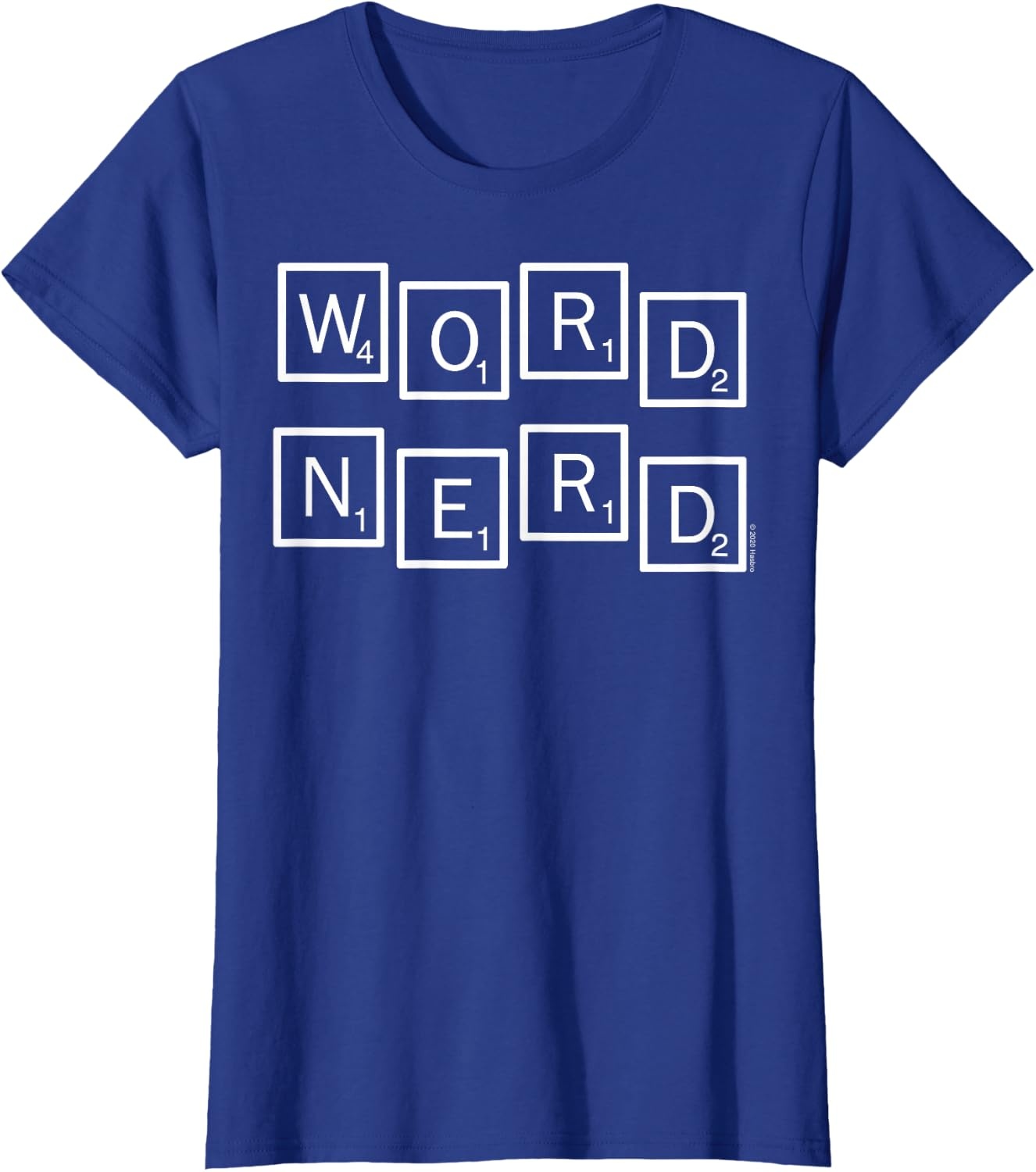 image:imageScrabble Word Nerd Tiles TShirtRoyal Blue