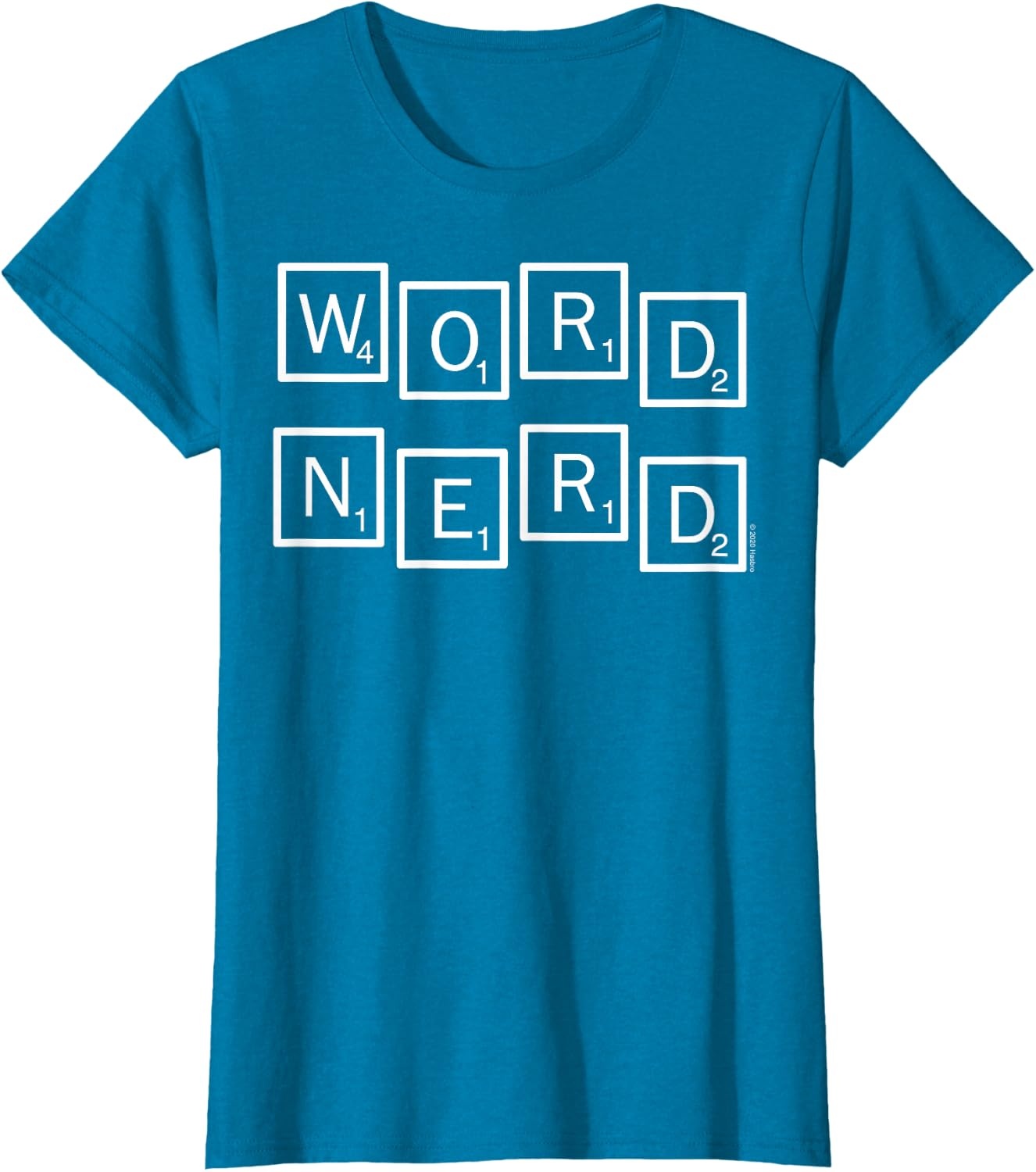 image:imageScrabble Word Nerd Tiles TShirtSapphire Blue