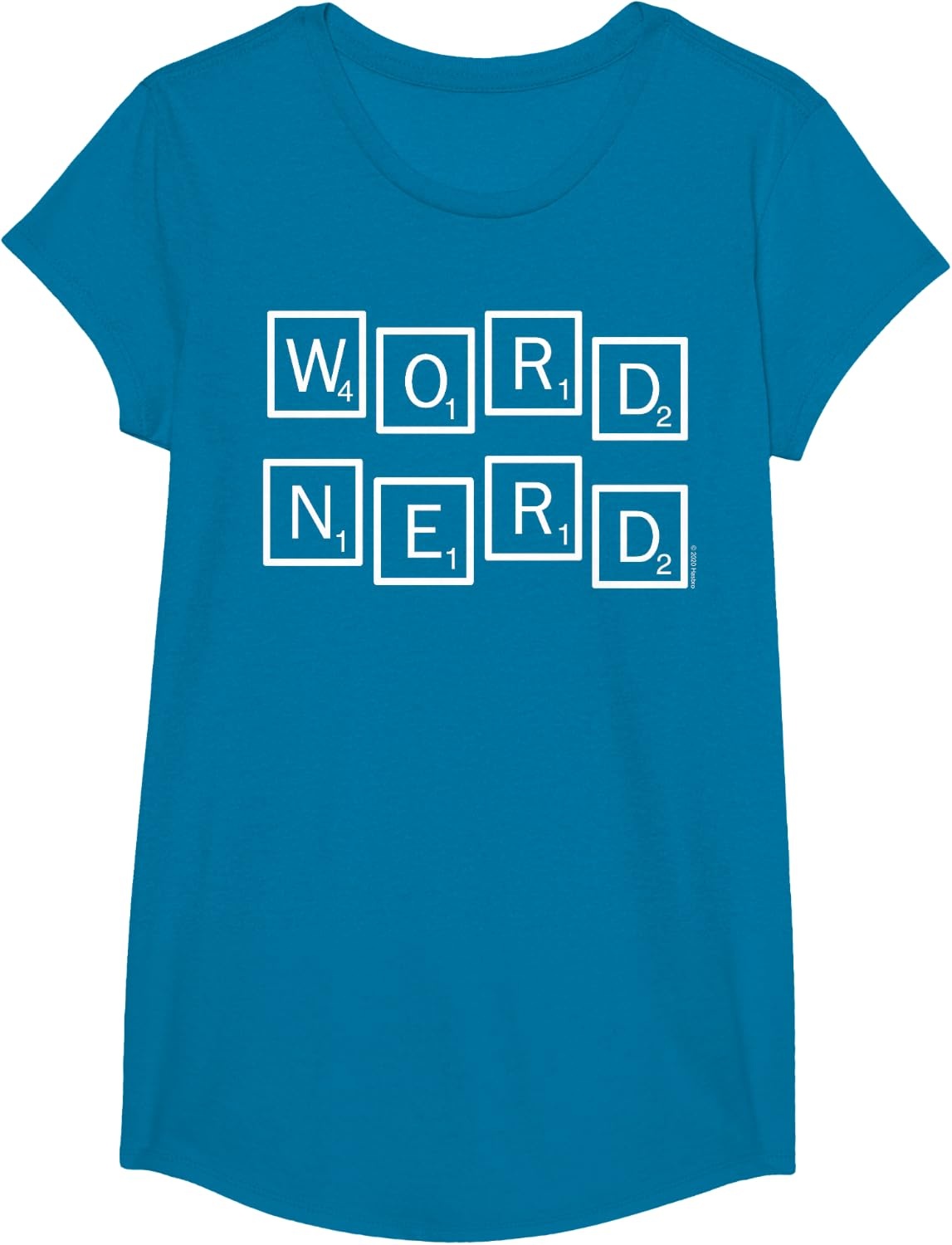 image:imageScrabble Word Nerd Tiles TShirtSapphire Blue