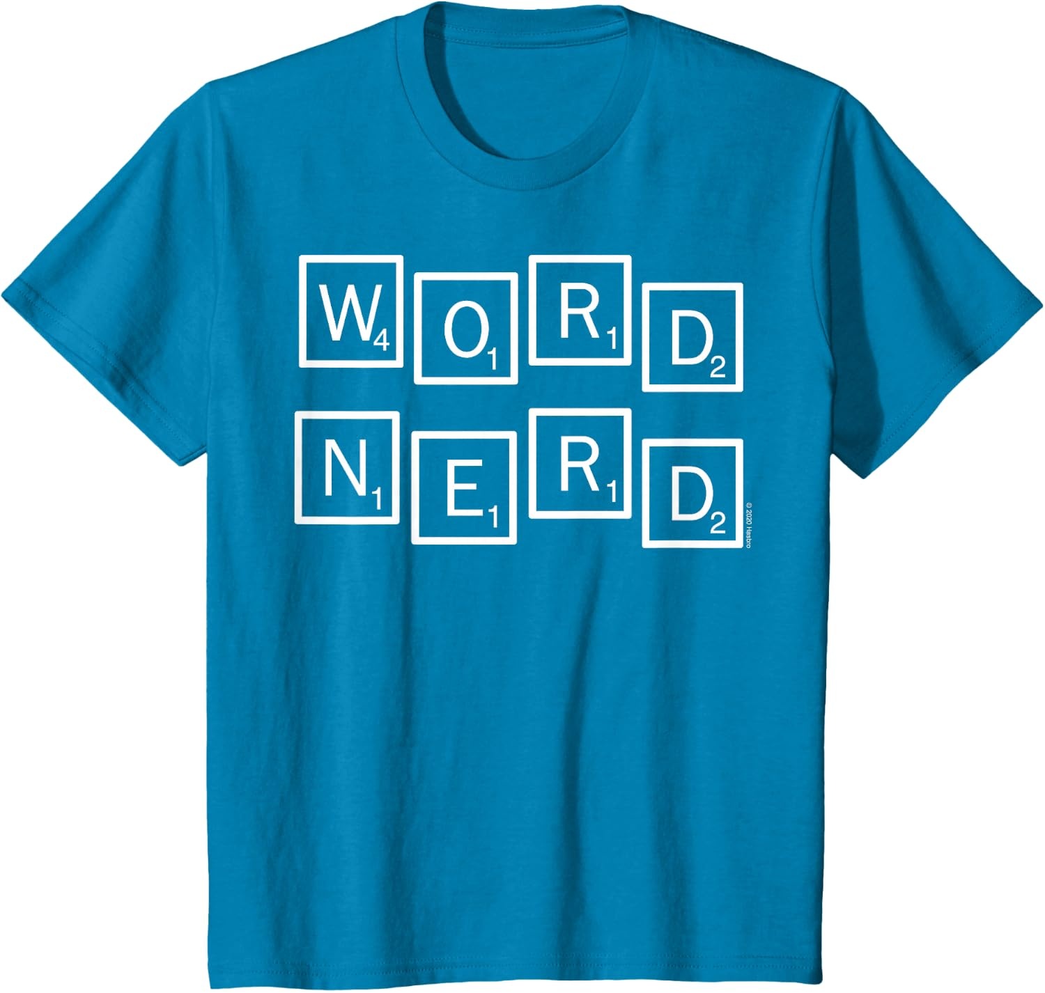 image:imageScrabble Word Nerd Tiles TShirtSapphire Blue