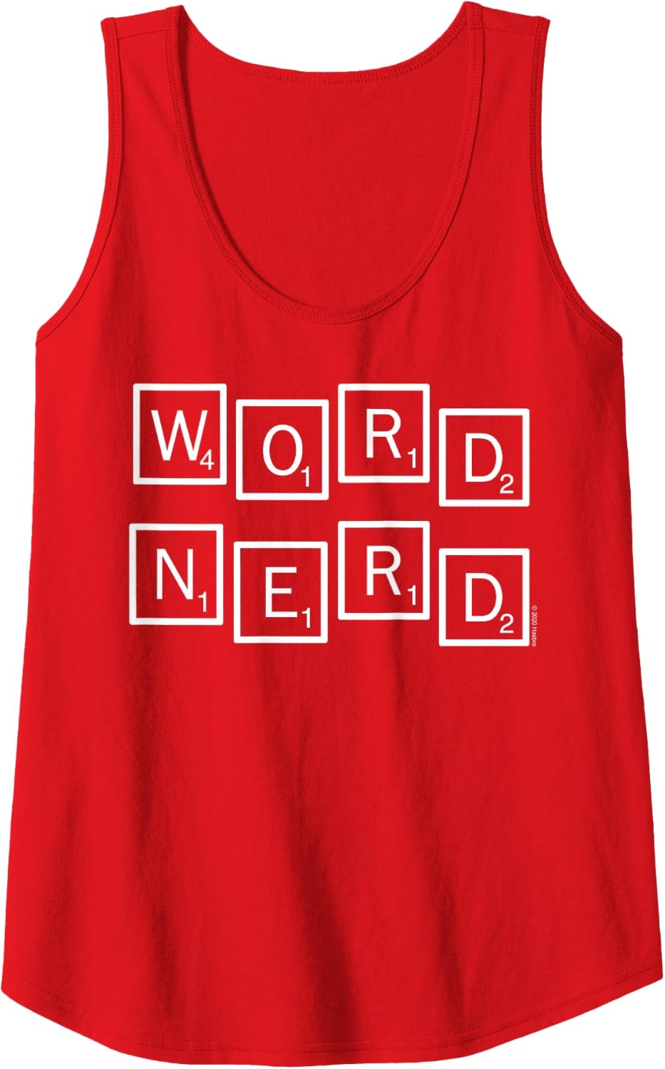 image:imageScrabble Word Nerd Tiles Tank TopRed
