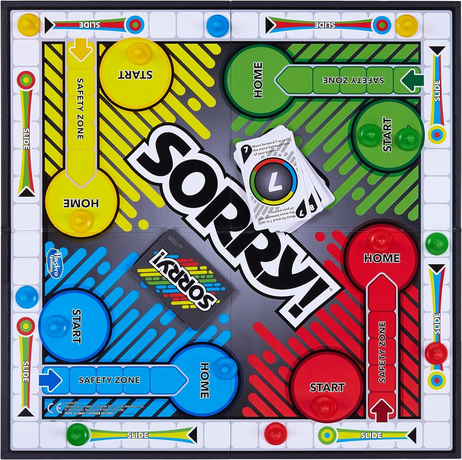 image:imageSorry Board Game for Kids Ages 6 and Up Classic Hasbro Board Game Each Player Gets 4 Pawns Family Gameclassic