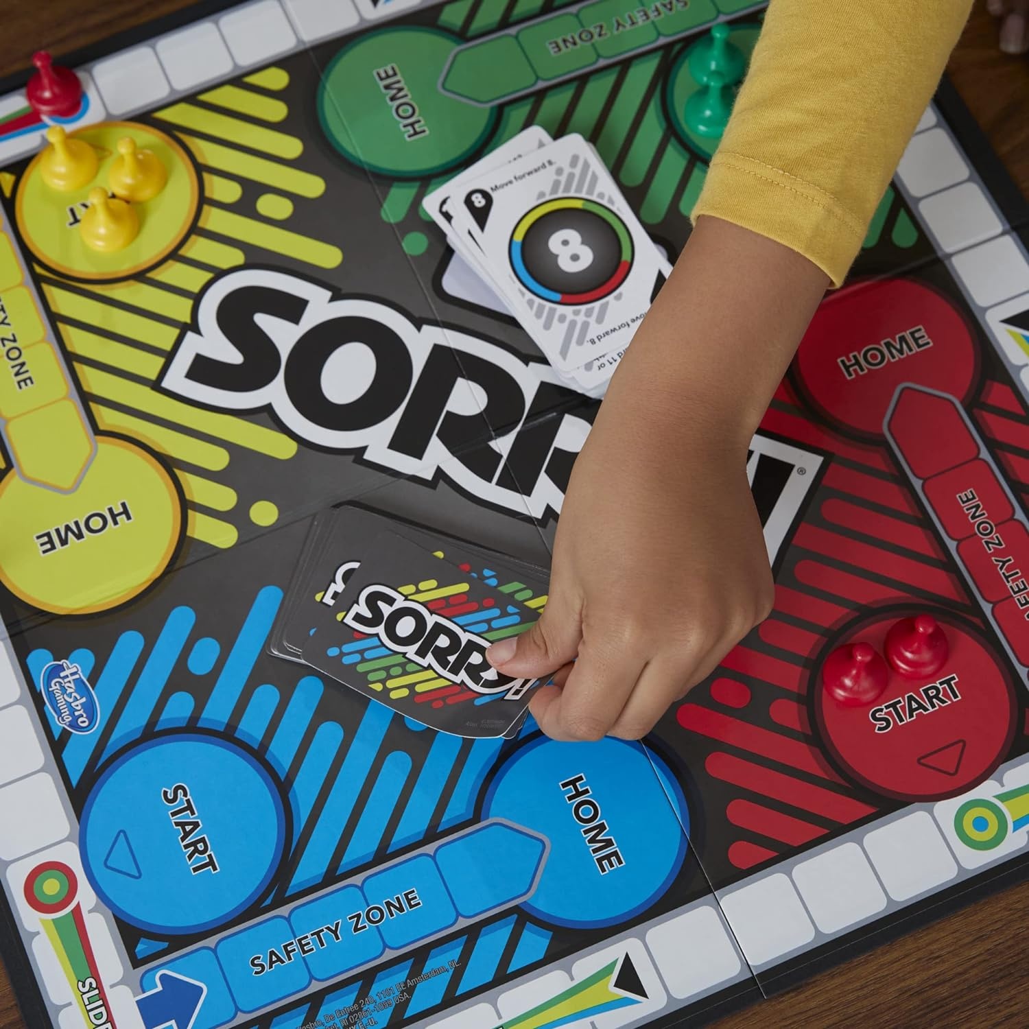 image:imageSorry Board Game for Kids Ages 6 and Up Classic Hasbro Board Game Each Player Gets 4 Pawns Family Gameclassic