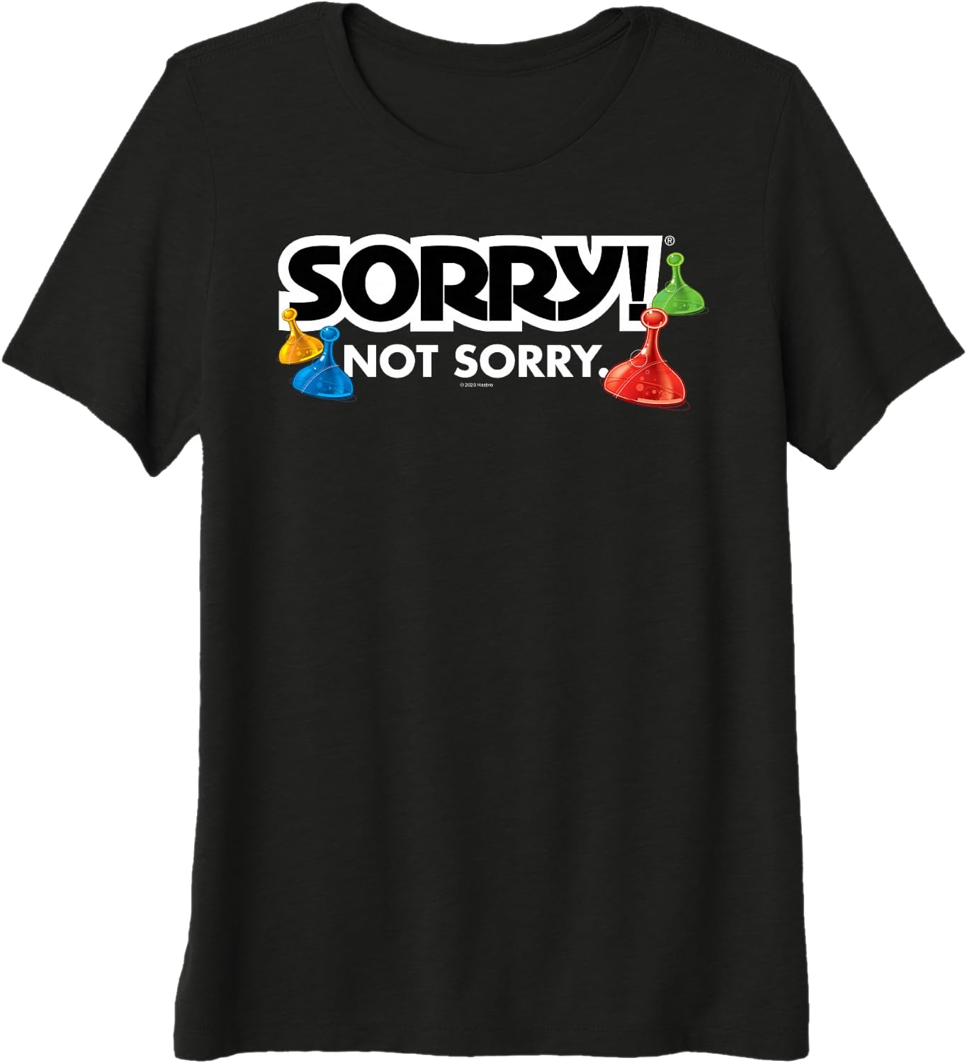 image:imageSorry Not Sorry Logo Premium Triblend TShirtBlack
