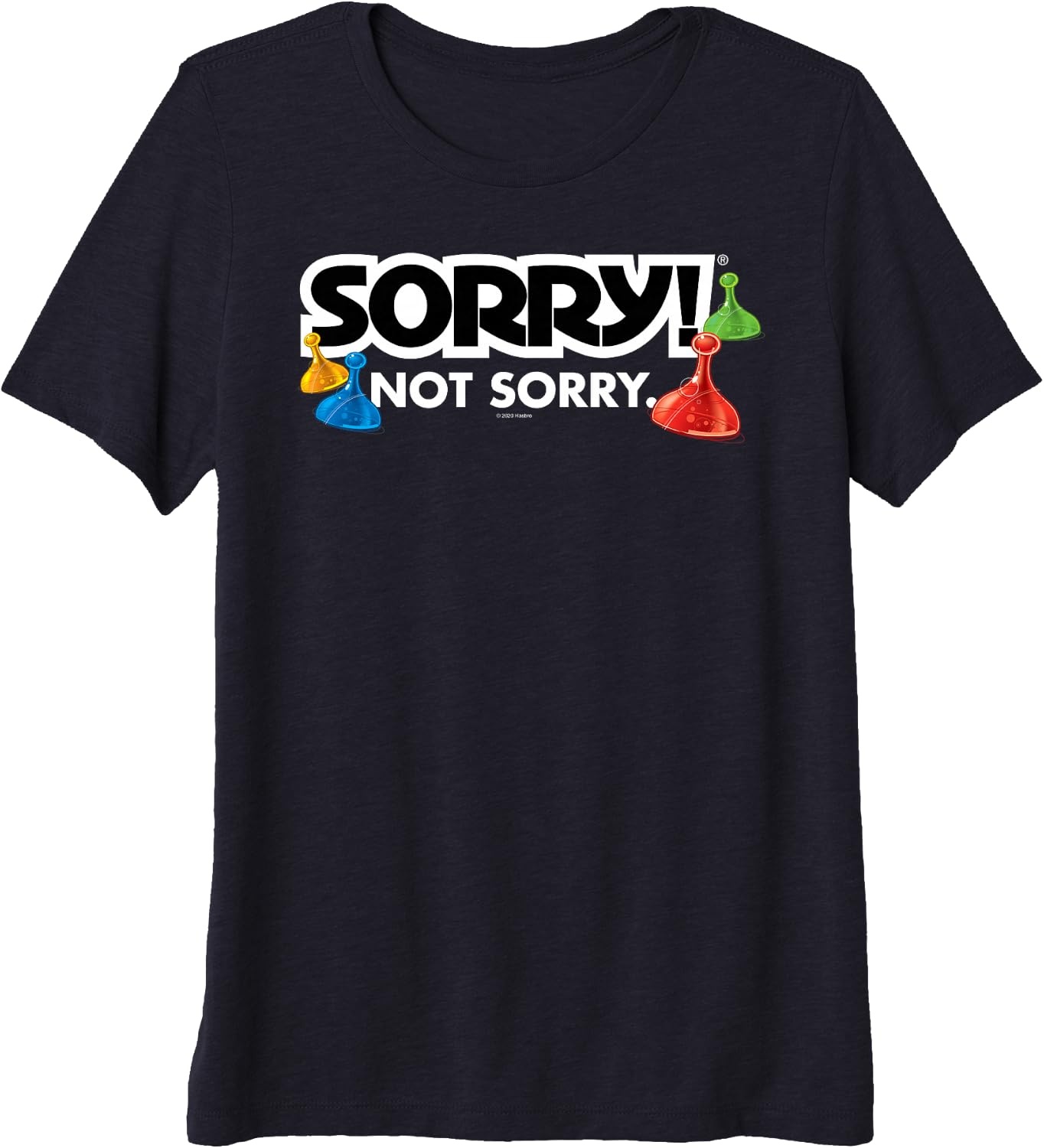 image:imageSorry Not Sorry Logo Premium Triblend TShirtNavy Blue