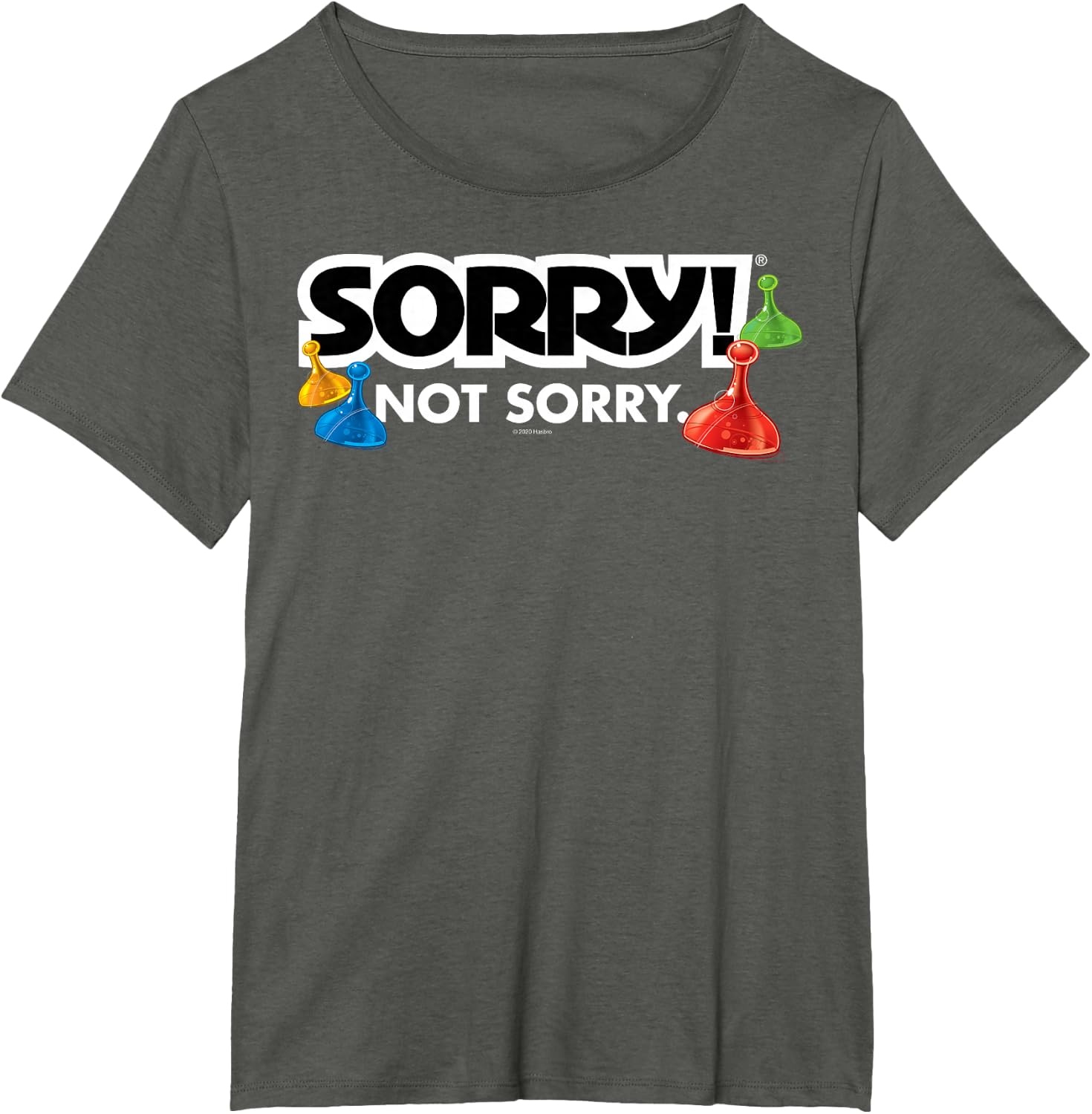 image:imageSorry Not Sorry Logo TShirtAsphalt Grey