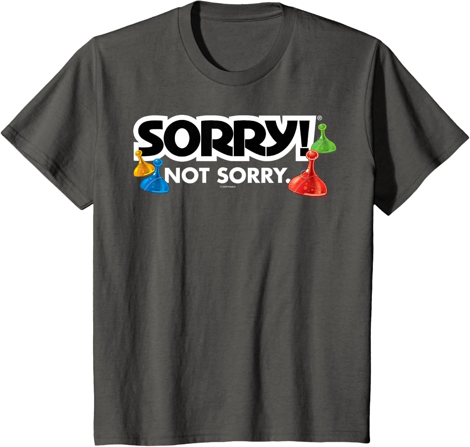 image:imageSorry Not Sorry Logo TShirtAsphalt Grey