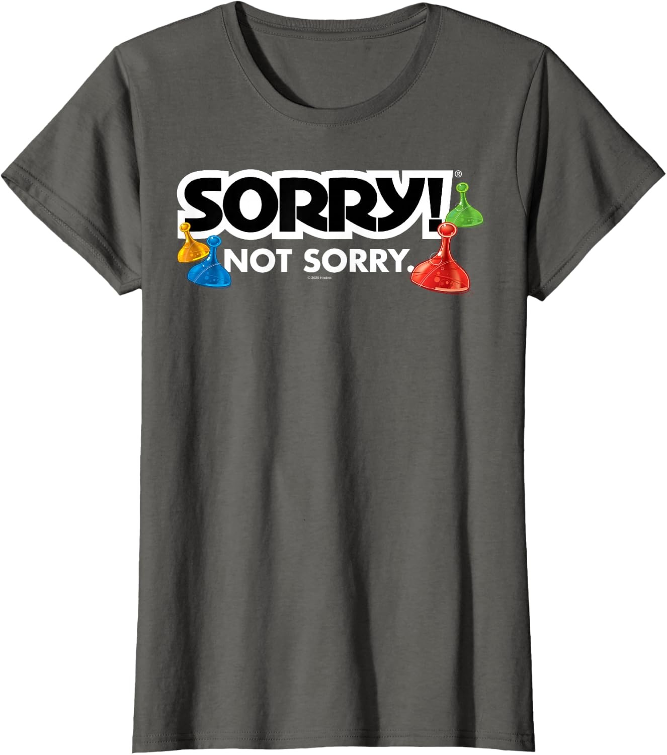 image:imageSorry Not Sorry Logo TShirtAsphalt Grey