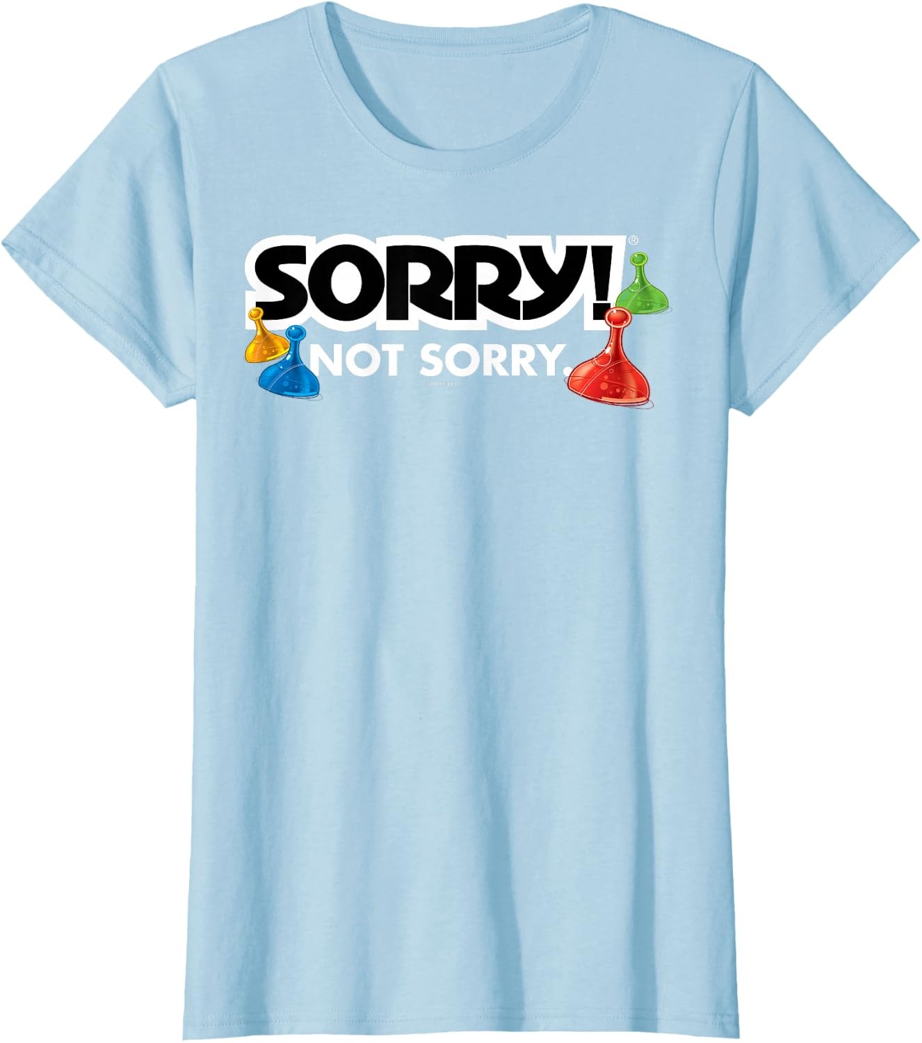 image:imageSorry Not Sorry Logo TShirtBaby Blue