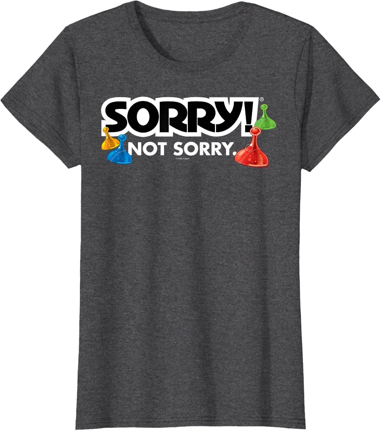 image:imageSorry Not Sorry Logo TShirtDark Heather Grey