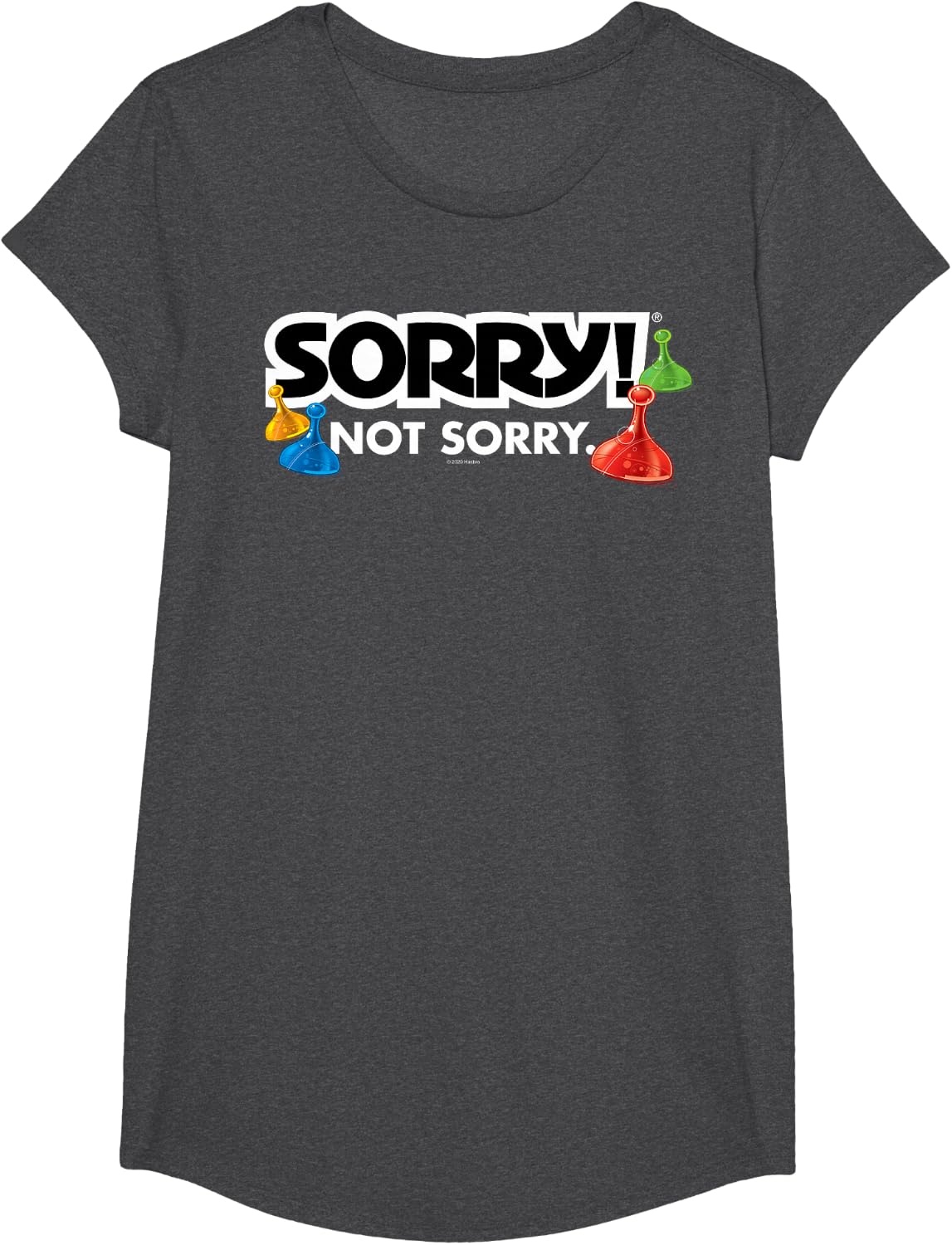 image:imageSorry Not Sorry Logo TShirtDark Heather Grey