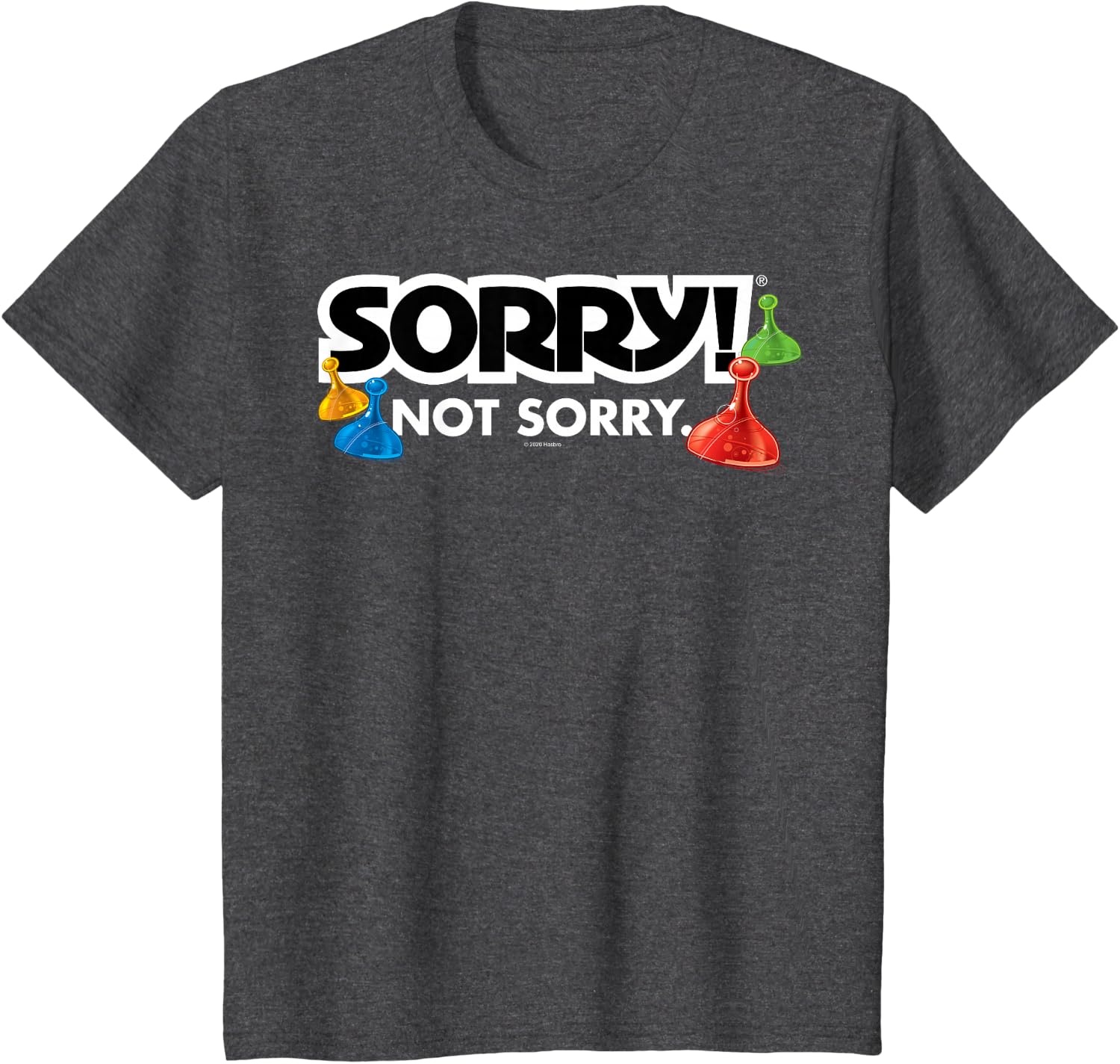 image:imageSorry Not Sorry Logo TShirtDark Heather Grey