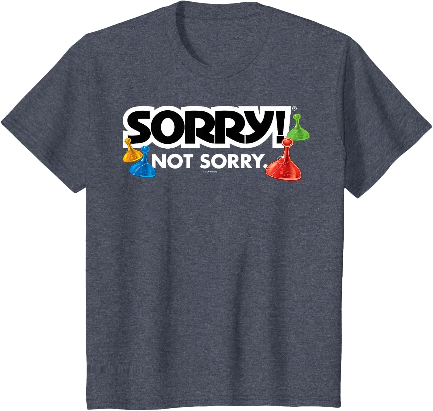 image:imageSorry Not Sorry Logo TShirtHeather Blue