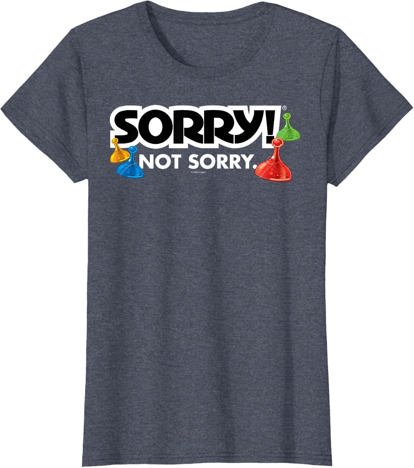 image:imageSorry Not Sorry Logo TShirtHeather Blue