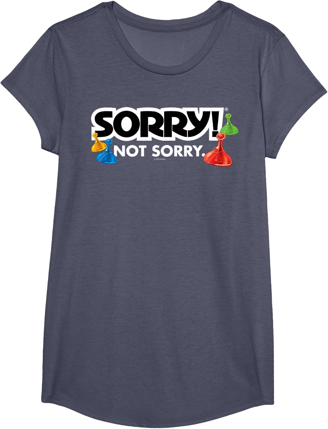 image:imageSorry Not Sorry Logo TShirtHeather Blue