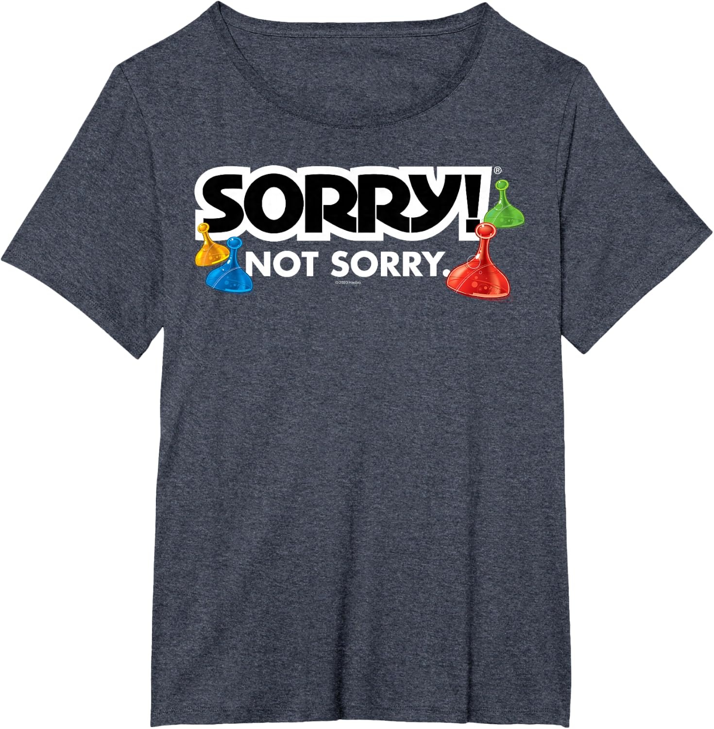image:imageSorry Not Sorry Logo TShirtHeather Blue