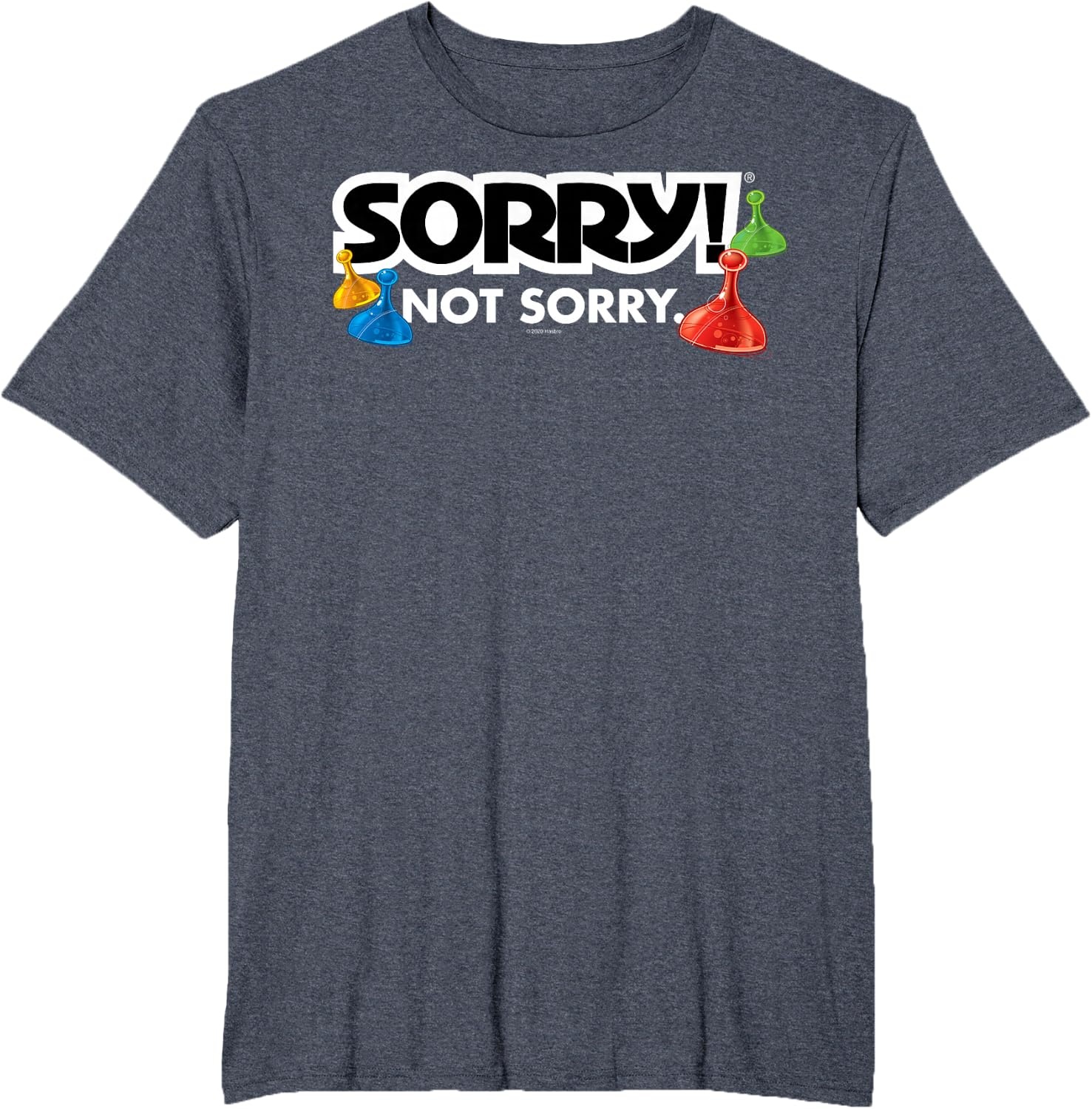 image:imageSorry Not Sorry Logo TShirtHeather Blue