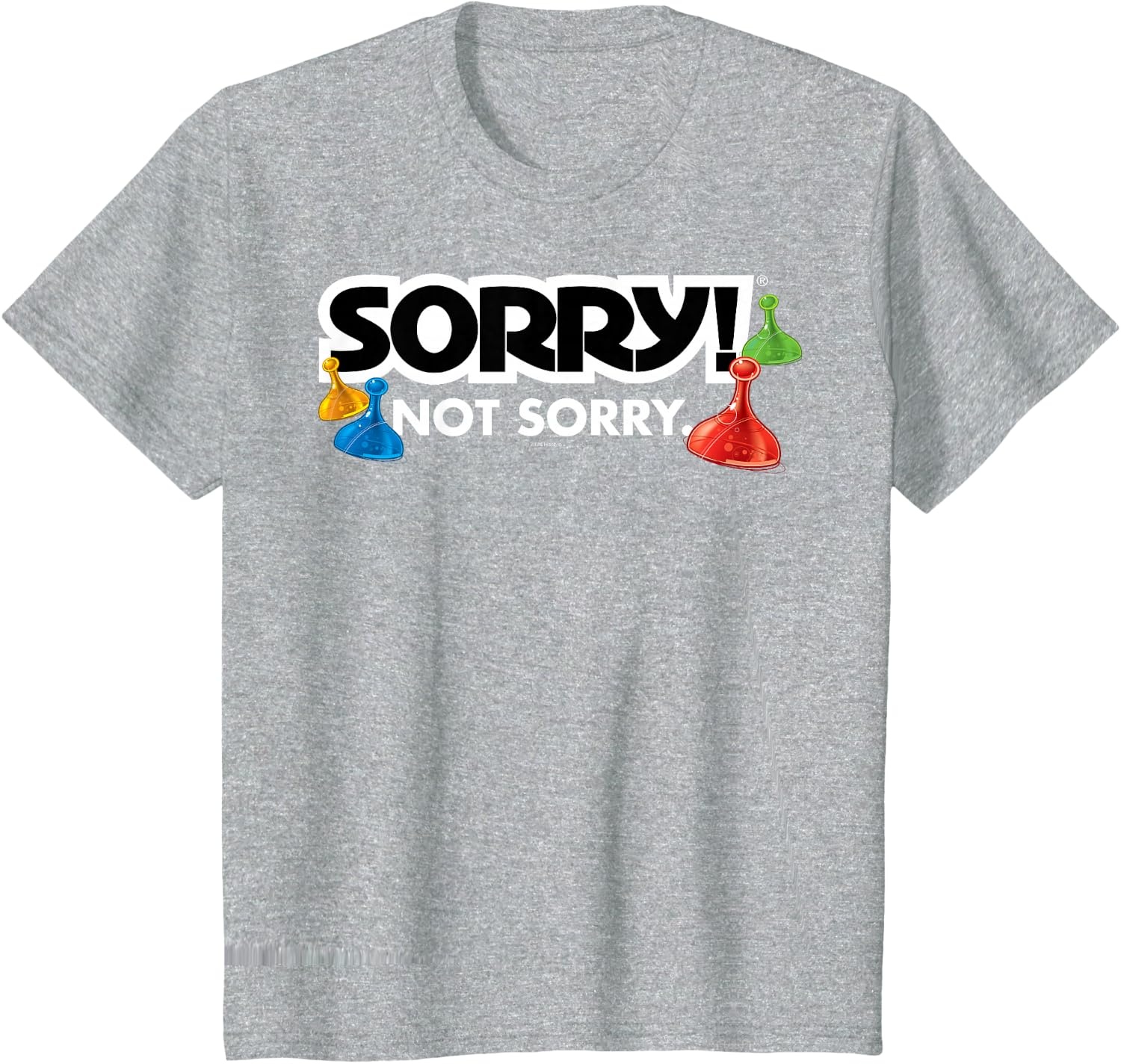 image:imageSorry Not Sorry Logo TShirtHeather Grey