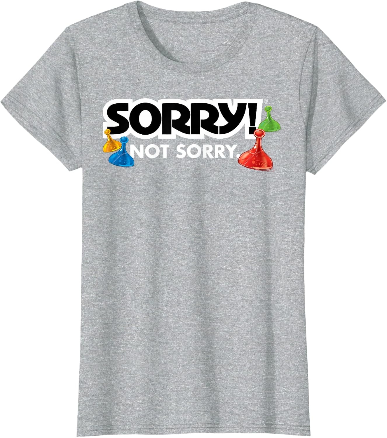 image:imageSorry Not Sorry Logo TShirtHeather Grey