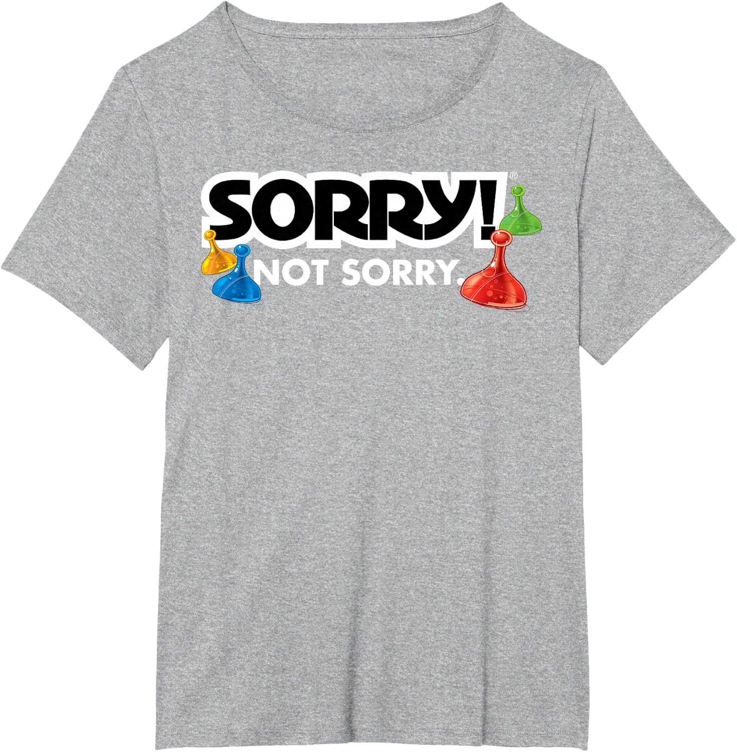 image:imageSorry Not Sorry Logo TShirtHeather Grey