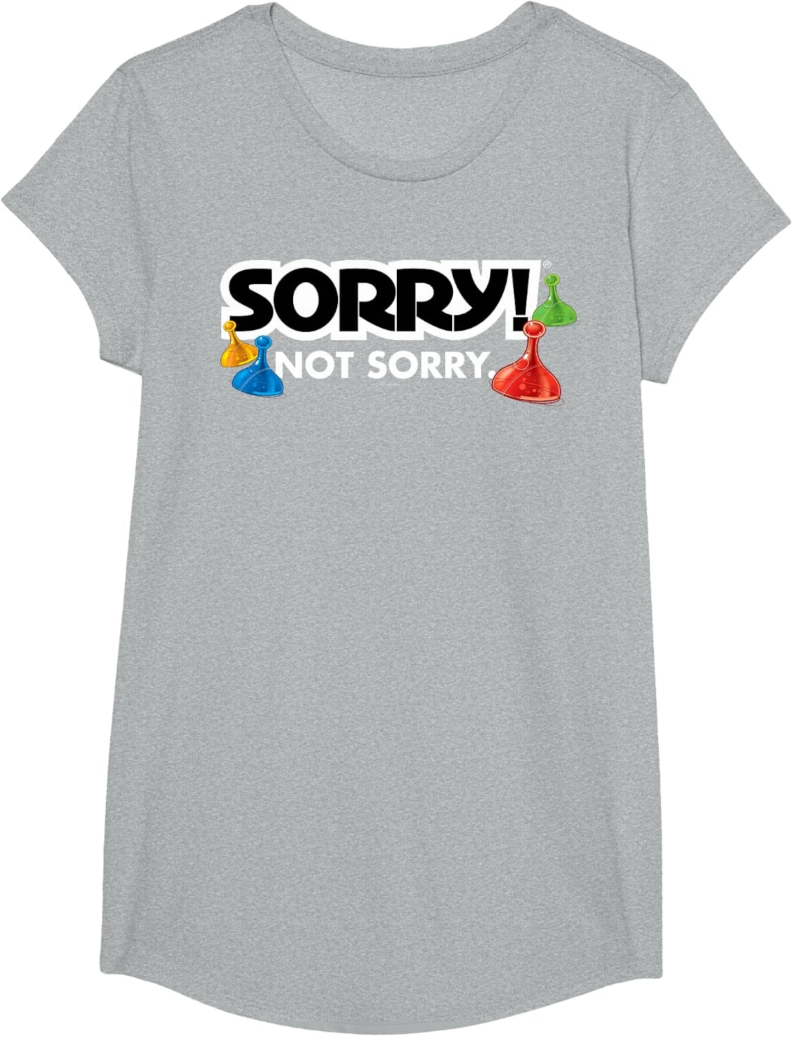 image:imageSorry Not Sorry Logo TShirtHeather Grey