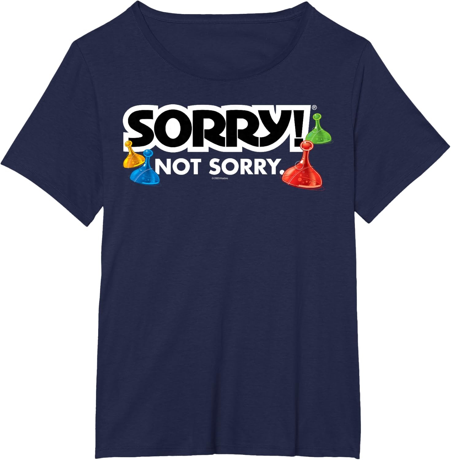 image:imageSorry Not Sorry Logo TShirtNavy Blue