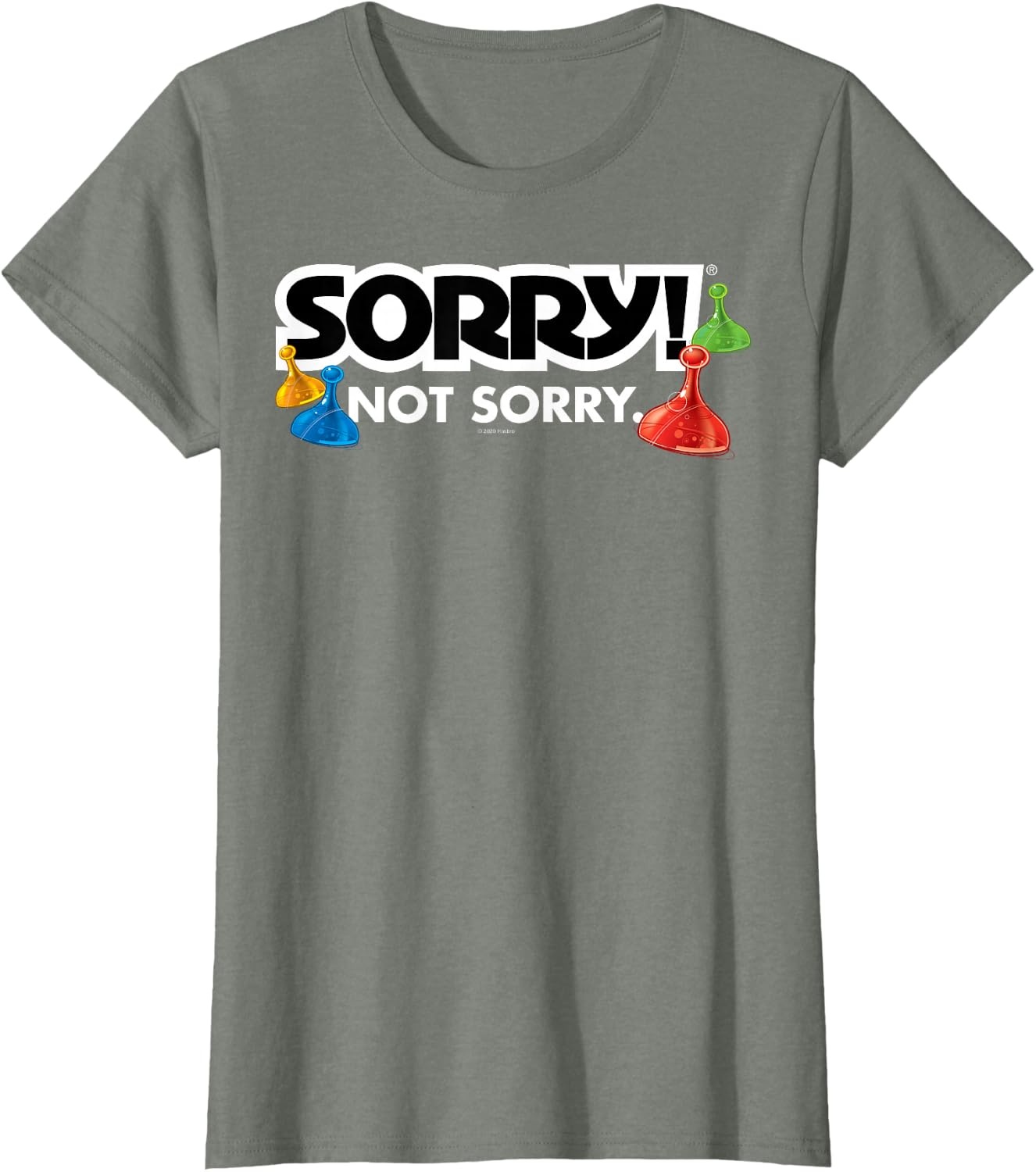 image:imageSorry Not Sorry Logo TShirtOlive Heather