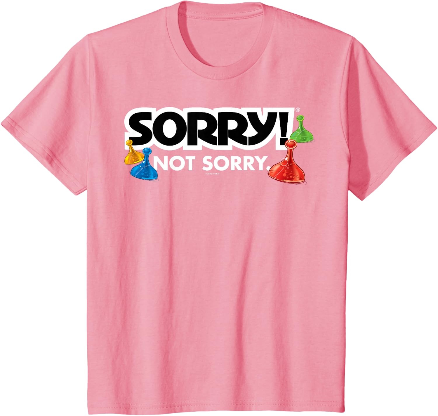 image:imageSorry Not Sorry Logo TShirtPink