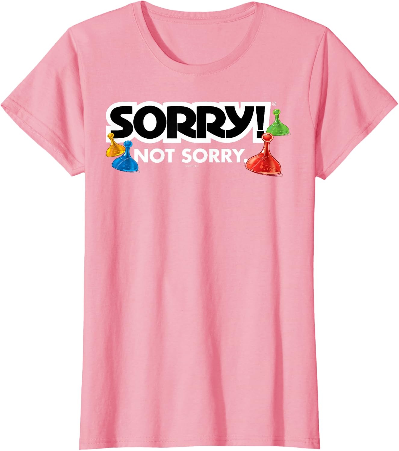 image:imageSorry Not Sorry Logo TShirtPink