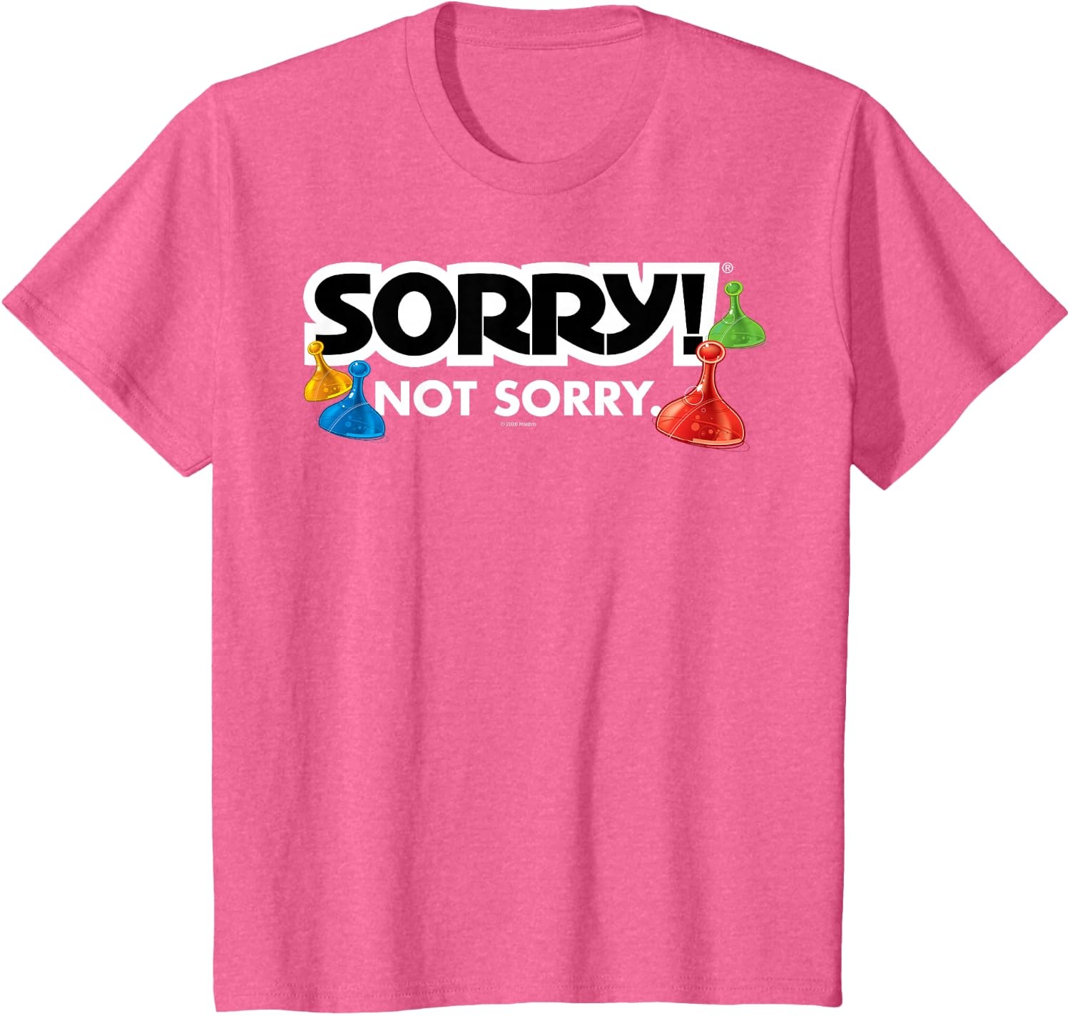 image:imageSorry Not Sorry Logo TShirtPink Heather