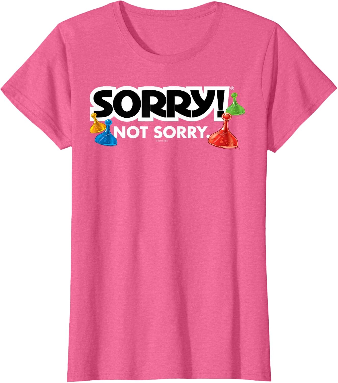 image:imageSorry Not Sorry Logo TShirtPink Heather
