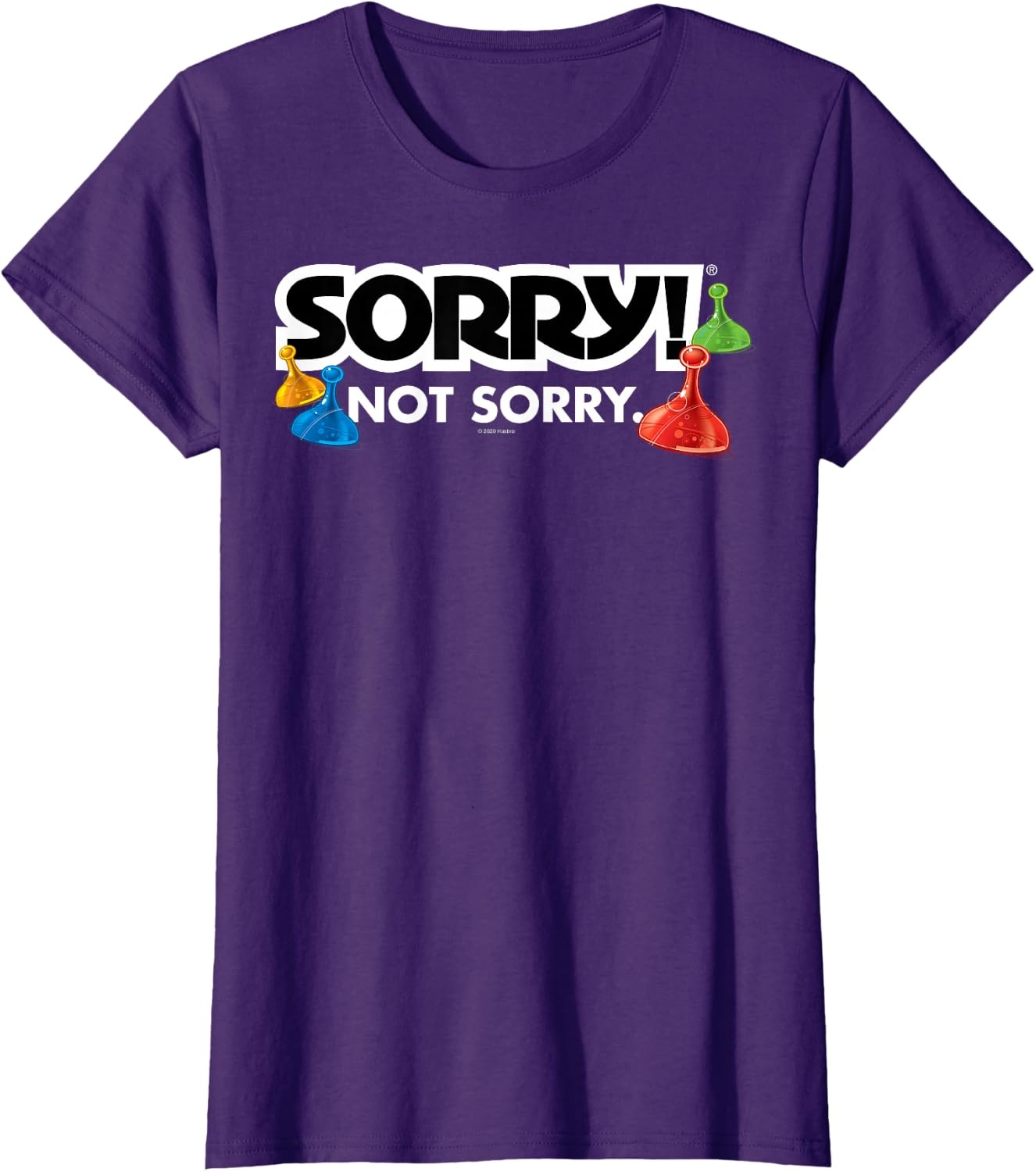 image:imageSorry Not Sorry Logo TShirtPurple