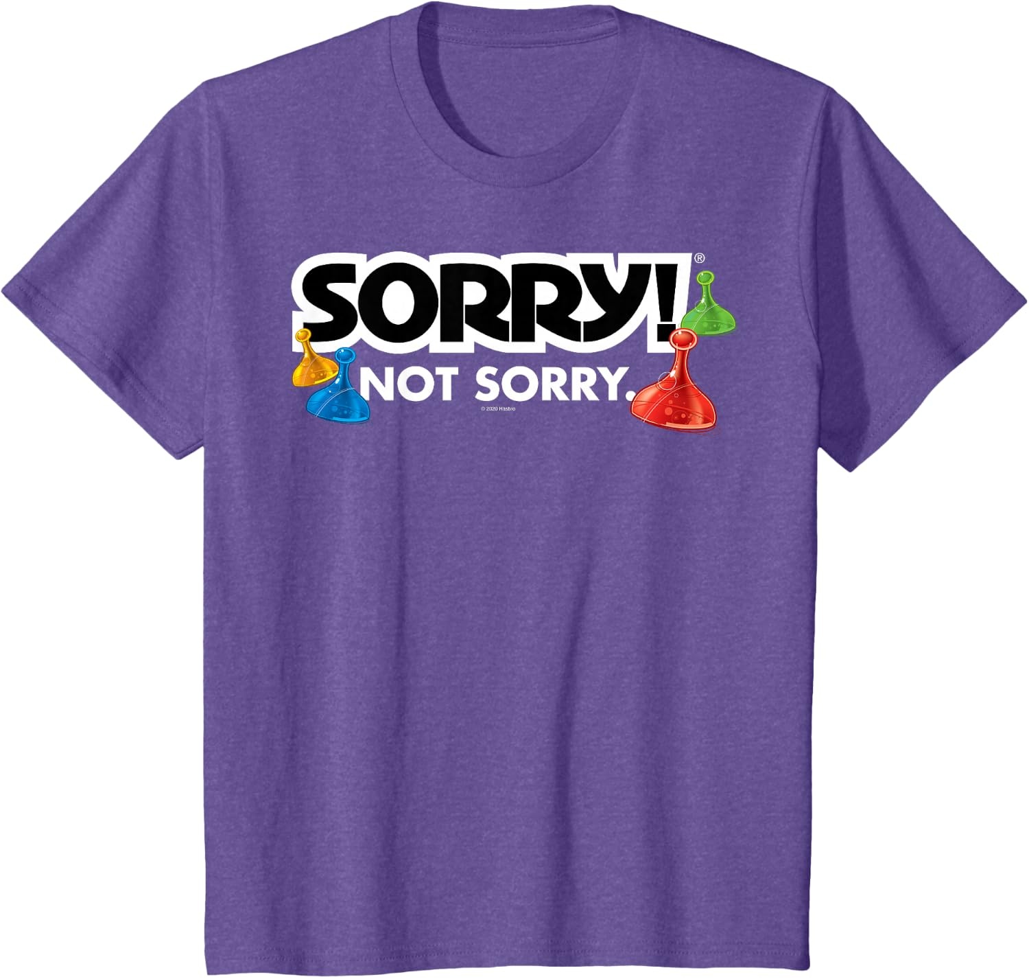 image:imageSorry Not Sorry Logo TShirtPurple Heather