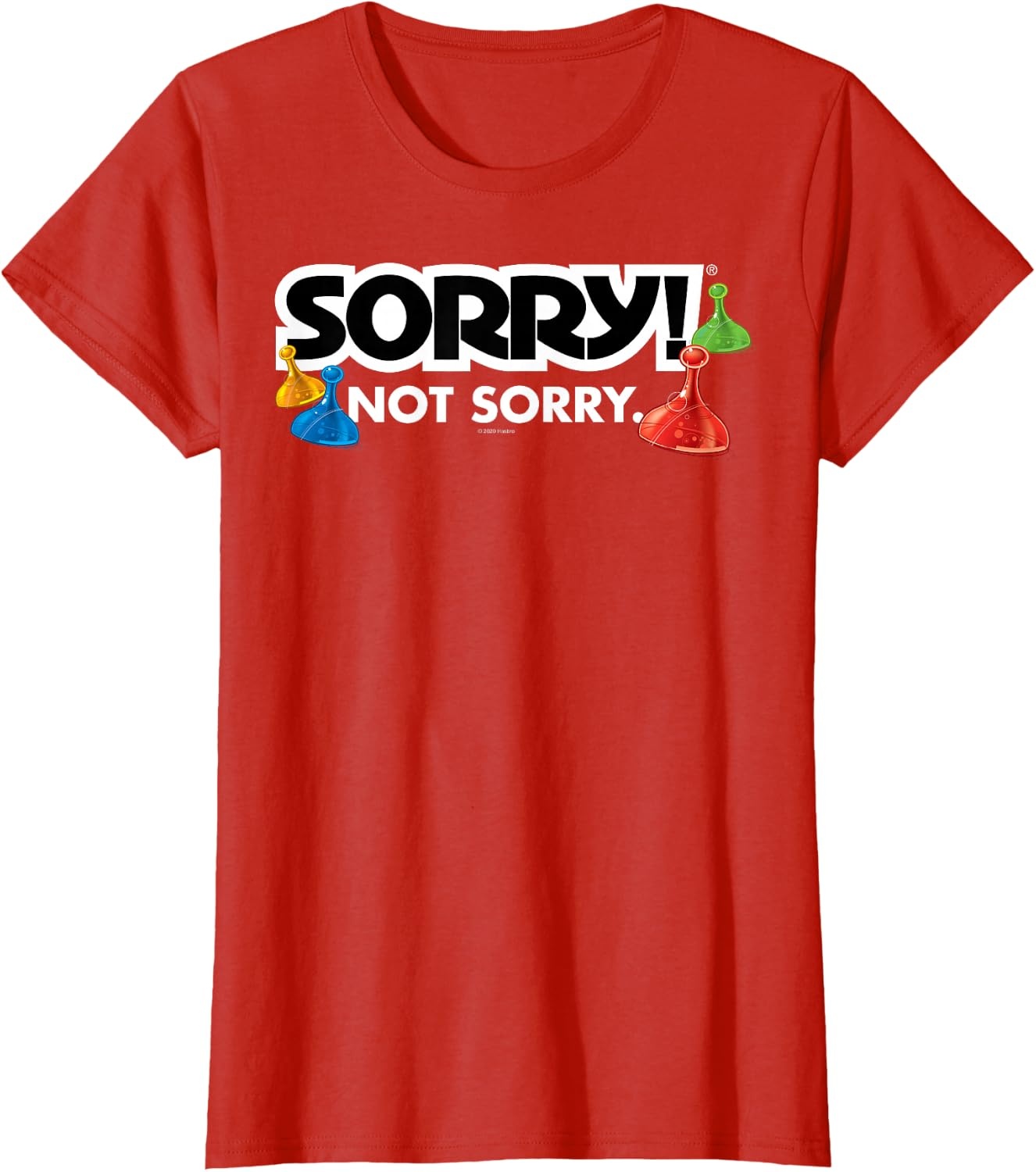 image:imageSorry Not Sorry Logo TShirtRed