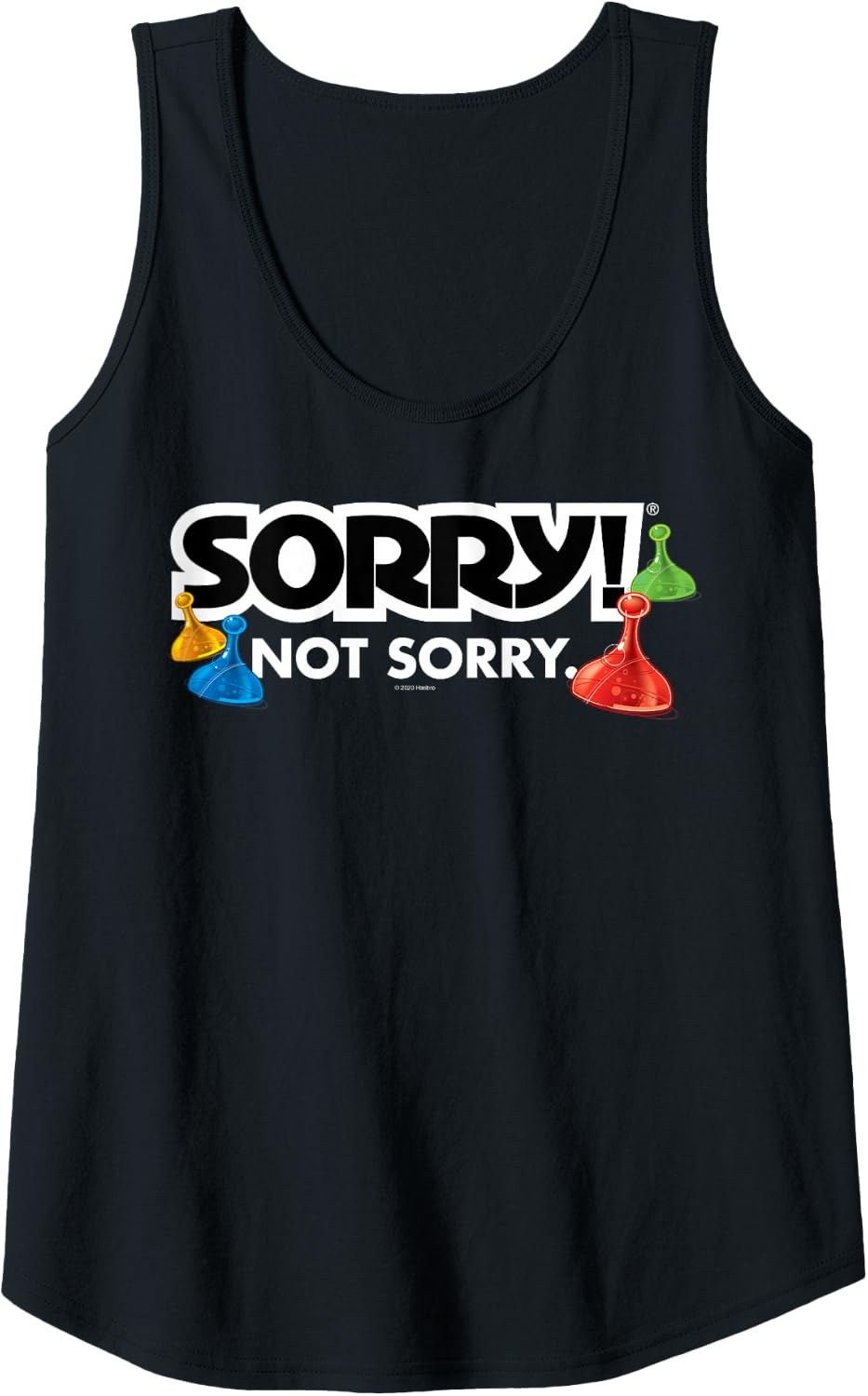 image:imageSorry Not Sorry Logo Tank TopBlack