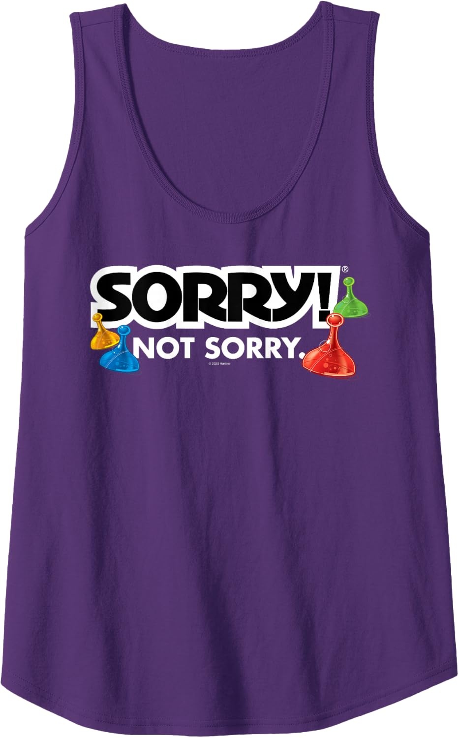 image:imageSorry Not Sorry Logo Tank TopPurple