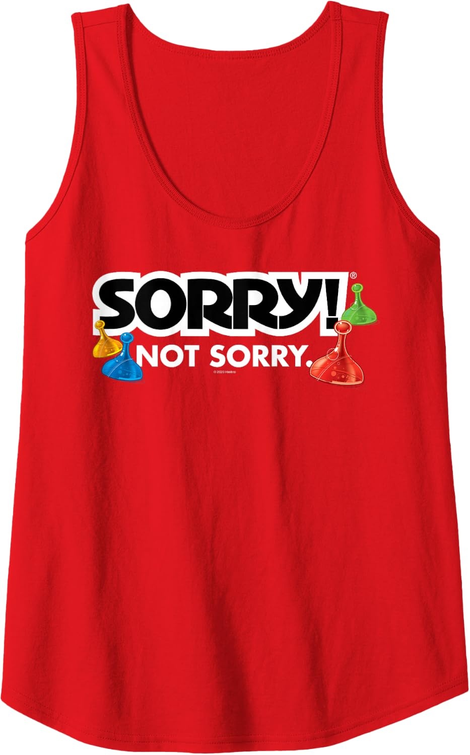 image:imageSorry Not Sorry Logo Tank TopRed
