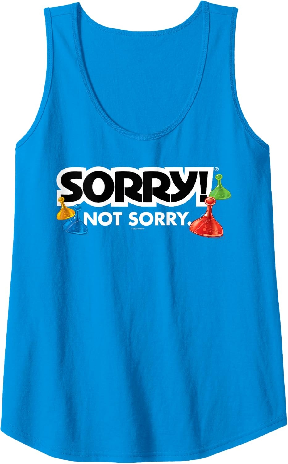 image:imageSorry Not Sorry Logo Tank TopSapphire Blue