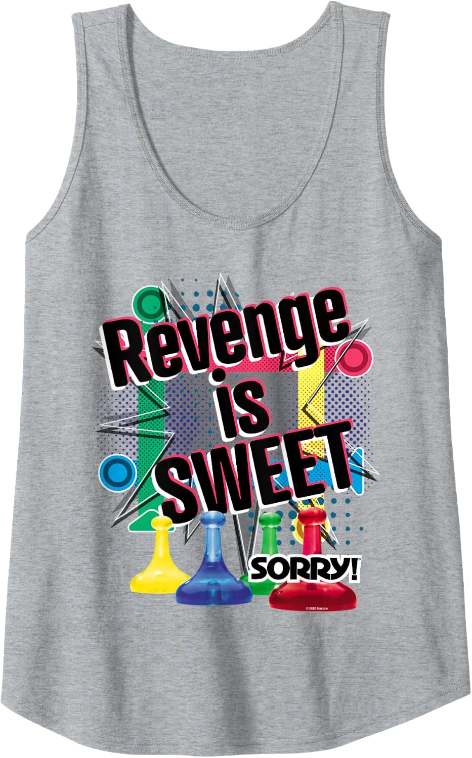 image:imageSorry Revenge Is Sweet Tank TopHeather Grey