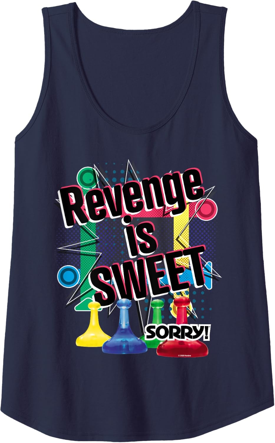 image:imageSorry Revenge Is Sweet Tank TopNavy Blue