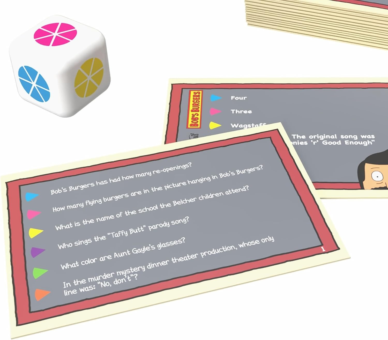 image:imageTrivial Pursuit Bobs Burgers BiteSized Edition Trivia Game Test Your Belcher Knowledge Covering The First 9 Seasons 600 Questions in 6 Categories Officially Licensed Merchandise amp Collectible
