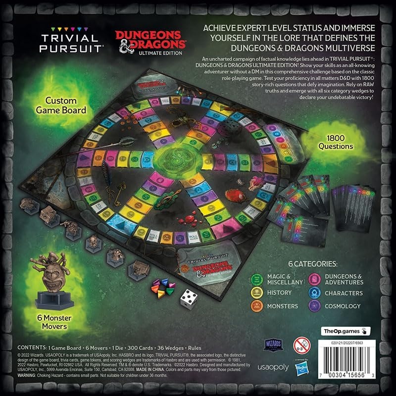 image:imageTrivial Pursuit Dungeons amp Dragons Ultimate Edition Collectible Trivia Board Game Featuring 6 Monster Movers and 1800 Questions Across 6 Categories OfficiallyLicensed DampD Game amp Merchandise