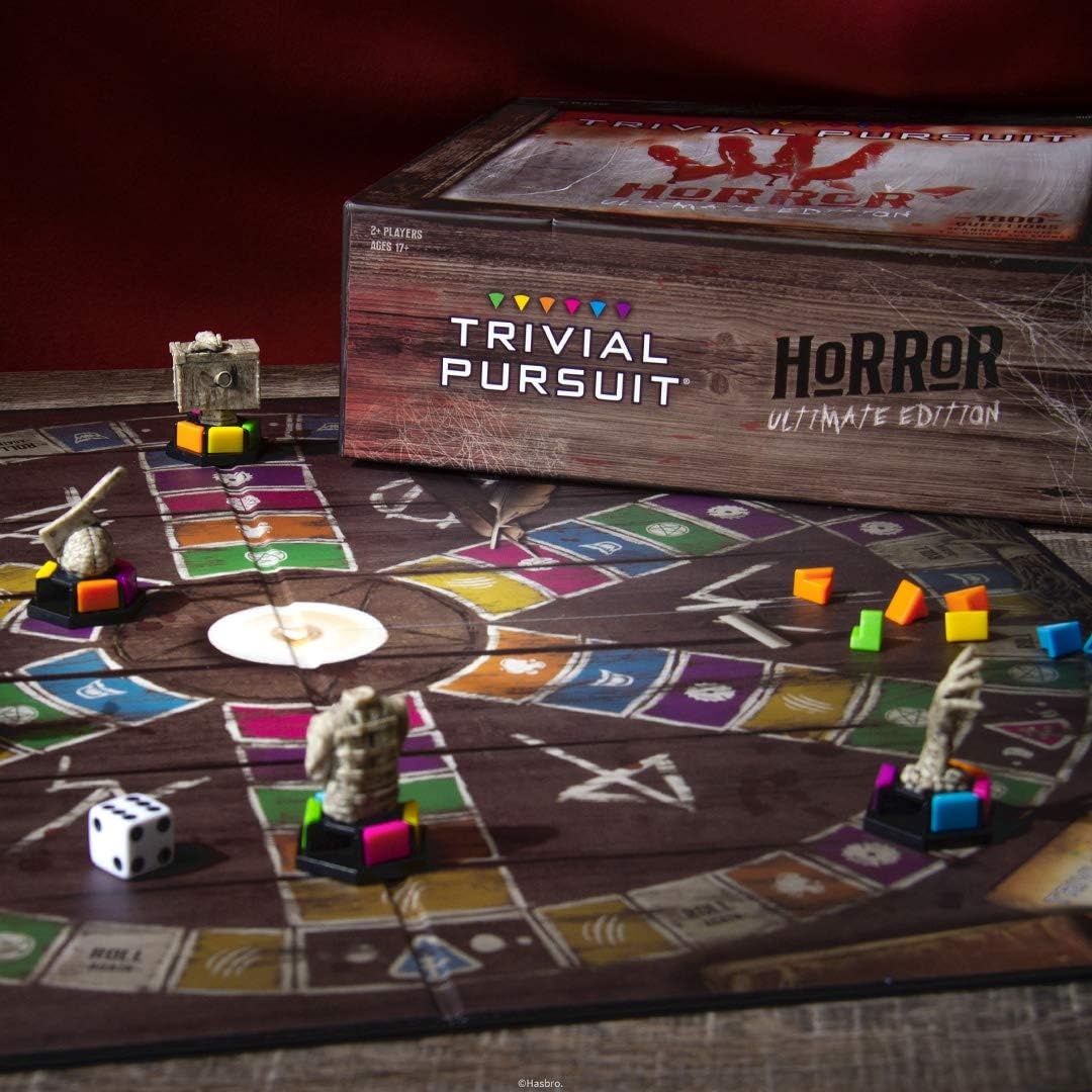 image:imageTrivial Pursuit Horror Ultimate Edition Trivia Game Featuring 1800 Questions from Classic Films amp Books Collectible Trivia Board Game for Fans of Horror Movies