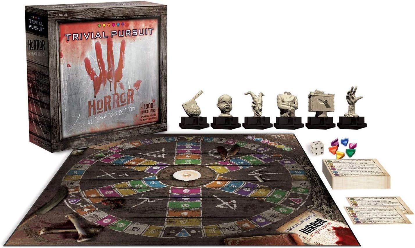 image:imageTrivial Pursuit Horror Ultimate Edition Trivia Game Featuring 1800 Questions from Classic Films amp Books Collectible Trivia Board Game for Fans of Horror Movies