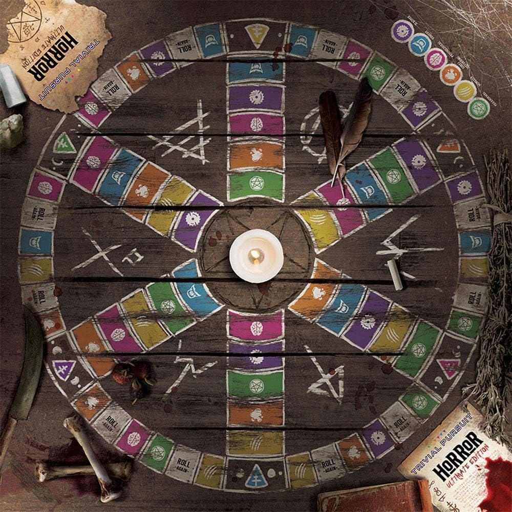 image:imageTrivial Pursuit Horror Ultimate Edition Trivia Game Featuring 1800 Questions from Classic Films amp Books Collectible Trivia Board Game for Fans of Horror Movies