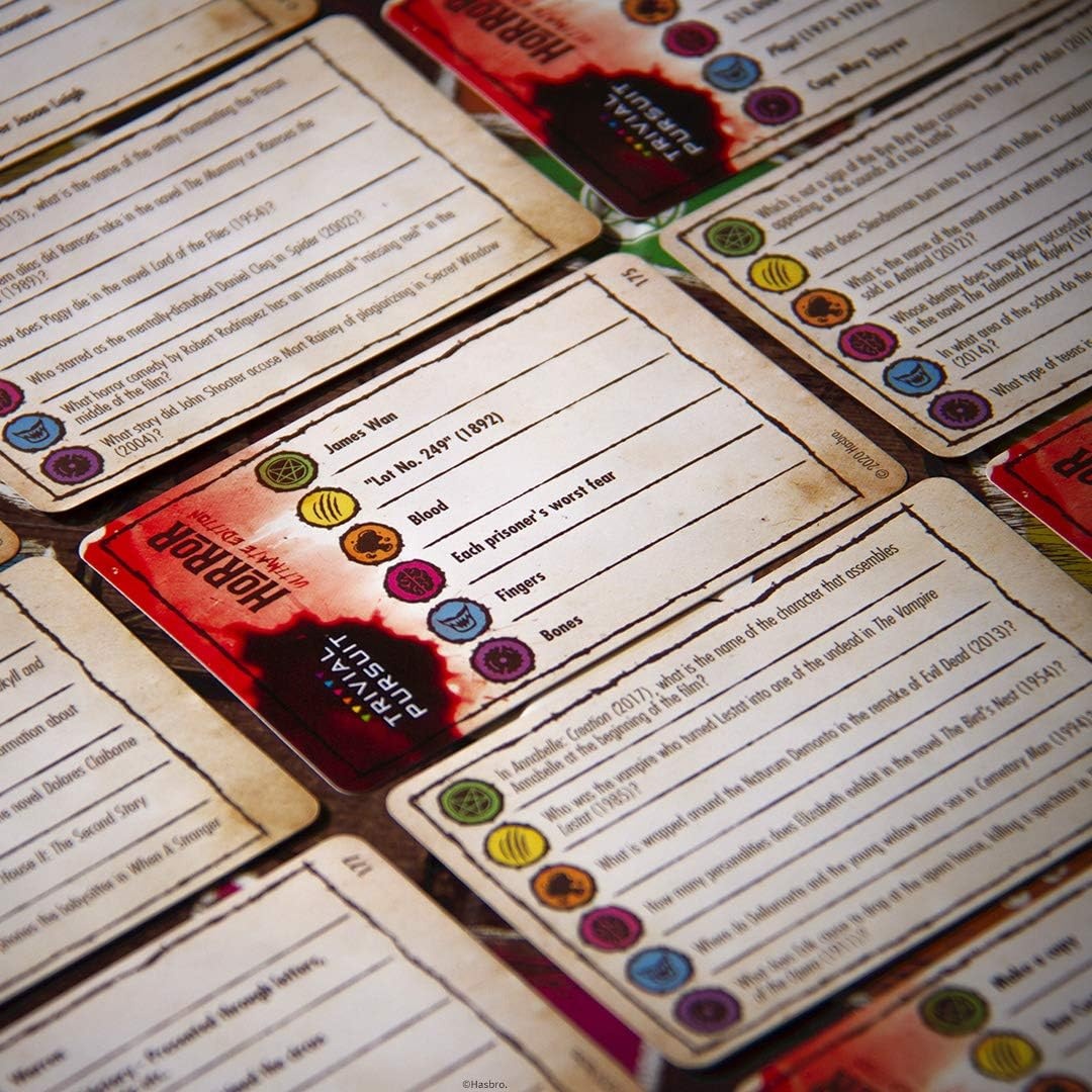 image:imageTrivial Pursuit Horror Ultimate Edition Trivia Game Featuring 1800 Questions from Classic Films amp Books Collectible Trivia Board Game for Fans of Horror Movies