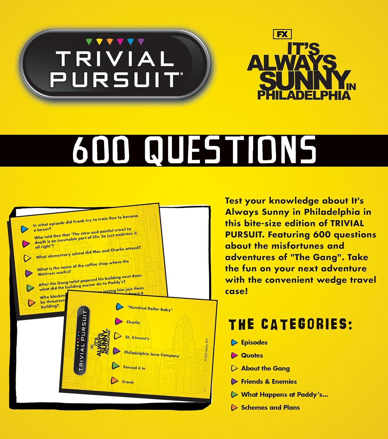 image:imageTrivial Pursuit Its Always Sunny in Philadelphia Quickplay Edition Officially Licensed Trivia Game Questions from Its Always Sunny in Philadelphia 600 Questions amp Die in Travel Container