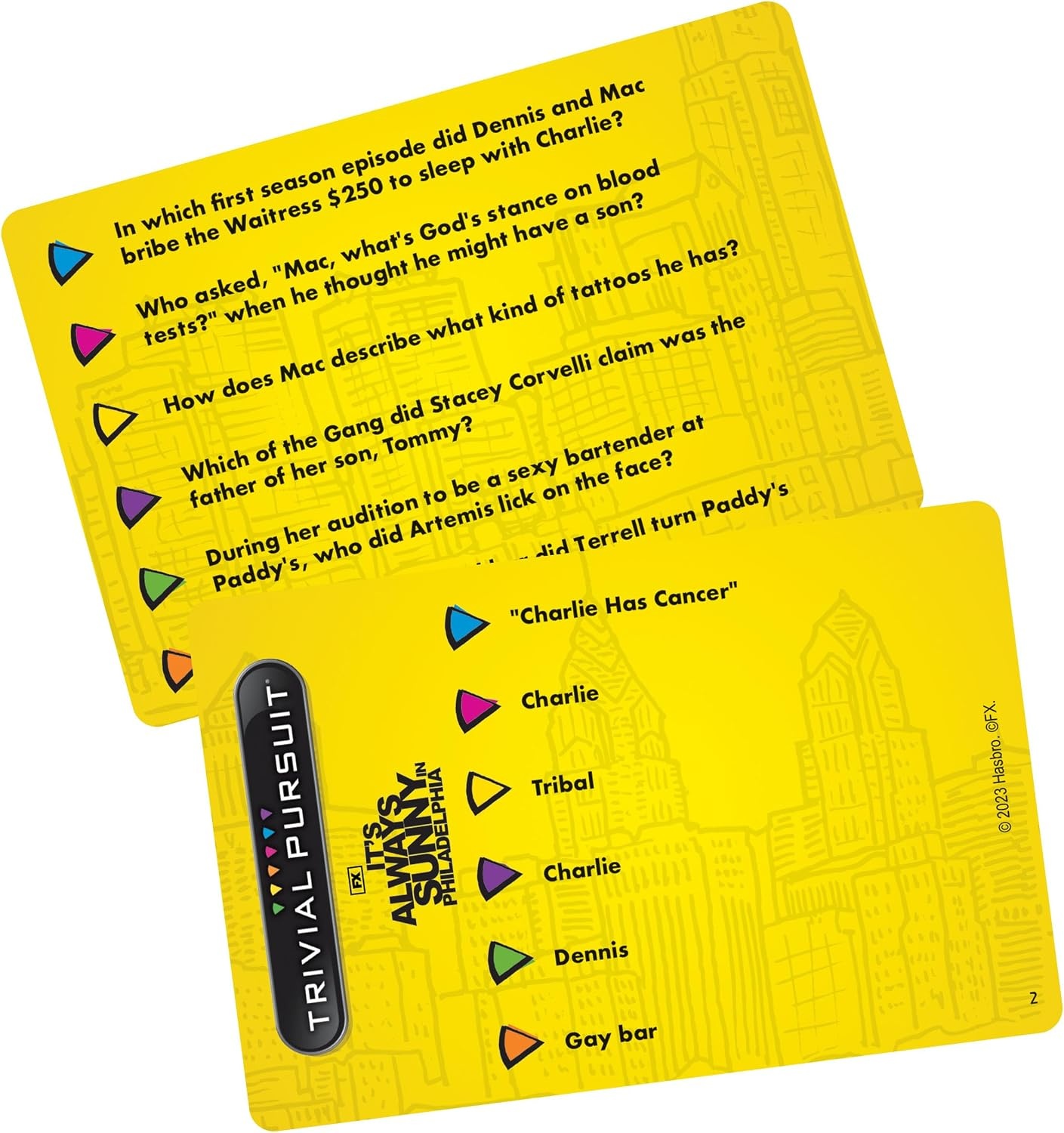 image:imageTrivial Pursuit Its Always Sunny in Philadelphia Quickplay Edition Officially Licensed Trivia Game Questions from Its Always Sunny in Philadelphia 600 Questions amp Die in Travel Container